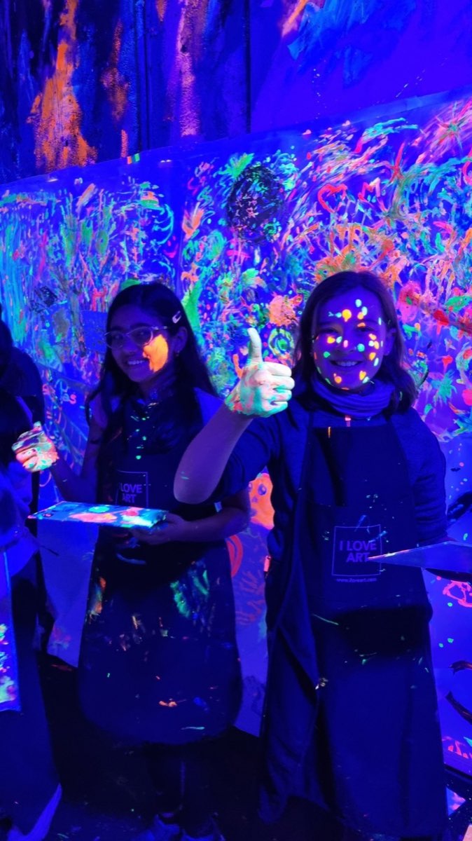 Anniversaire enfant fluo à l'Atelier Mory, Lyon — photo 4