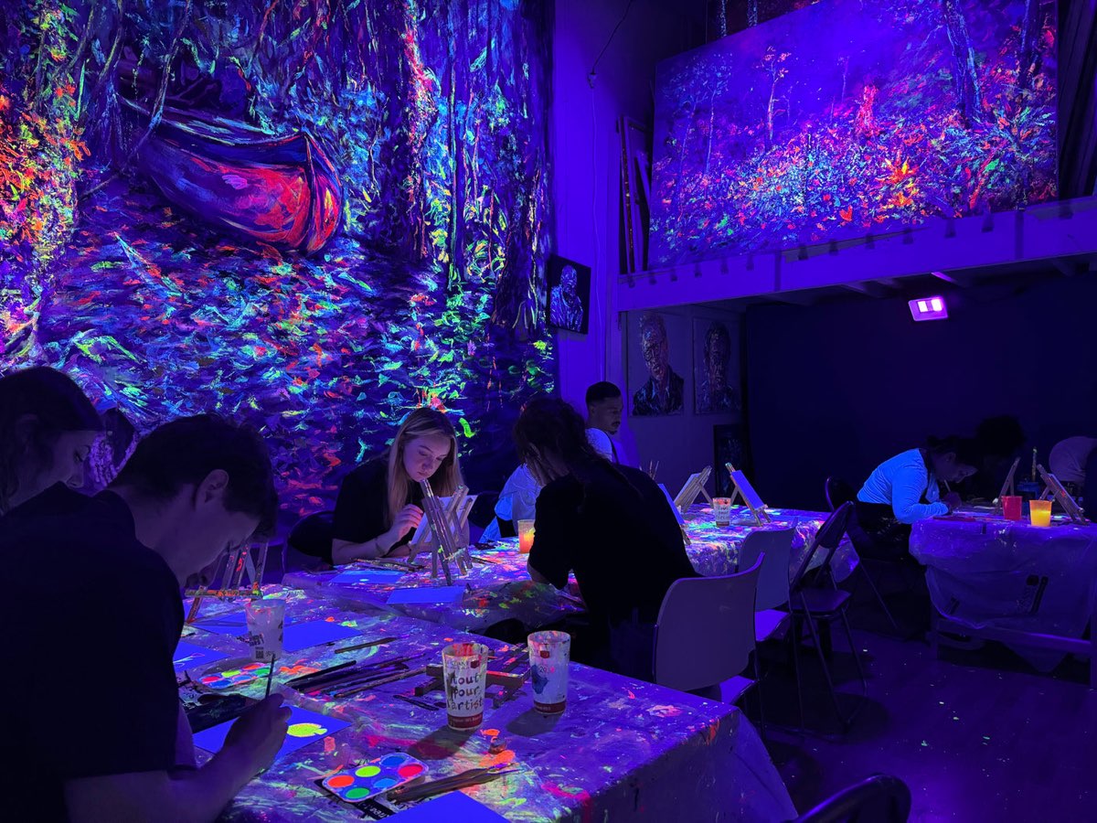 Team building peinture fluo à l'Atelier Mory, Lyon — photo 2